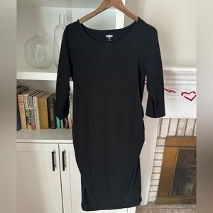 3/4 length sleeve maternity dress